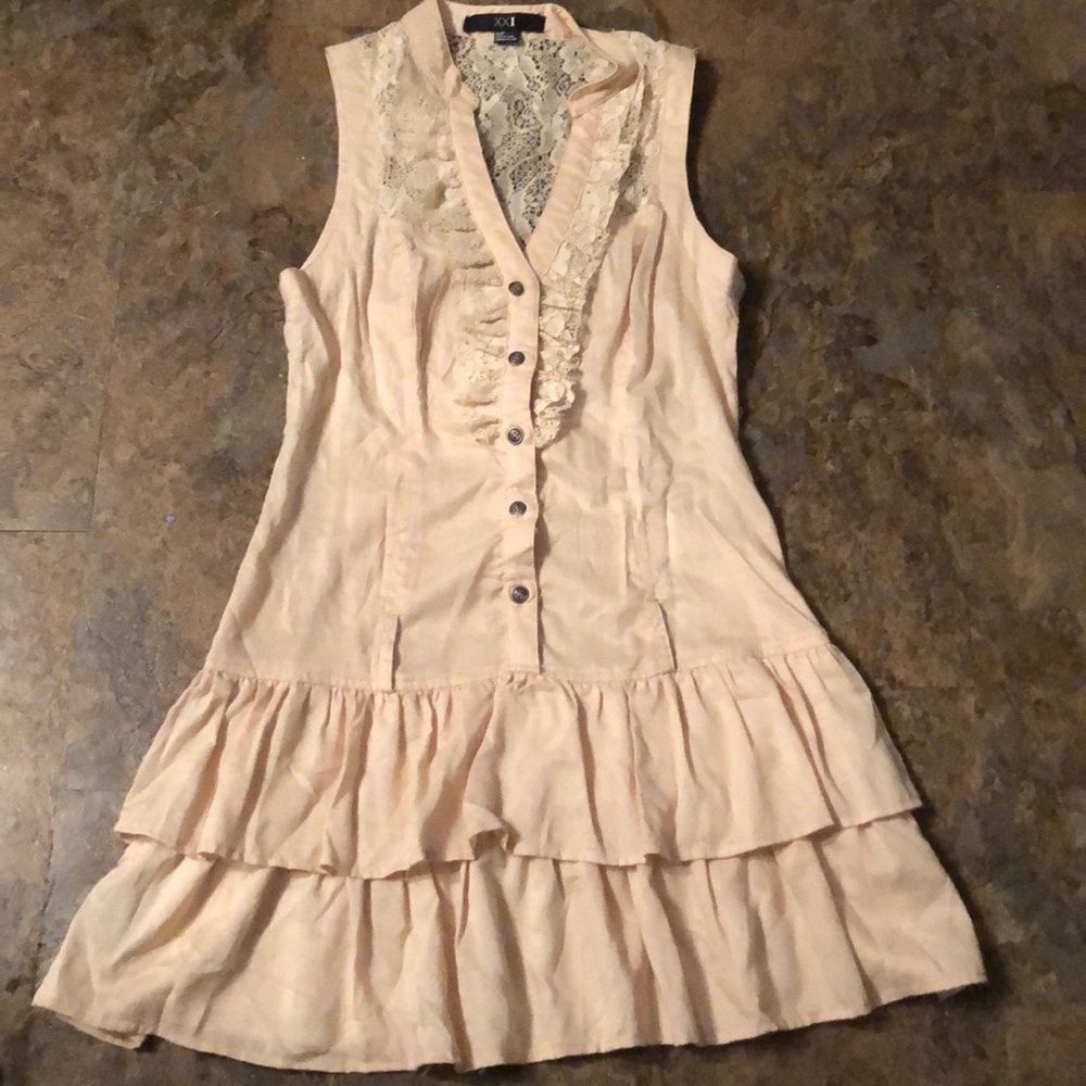 Cute ruffle hem dress